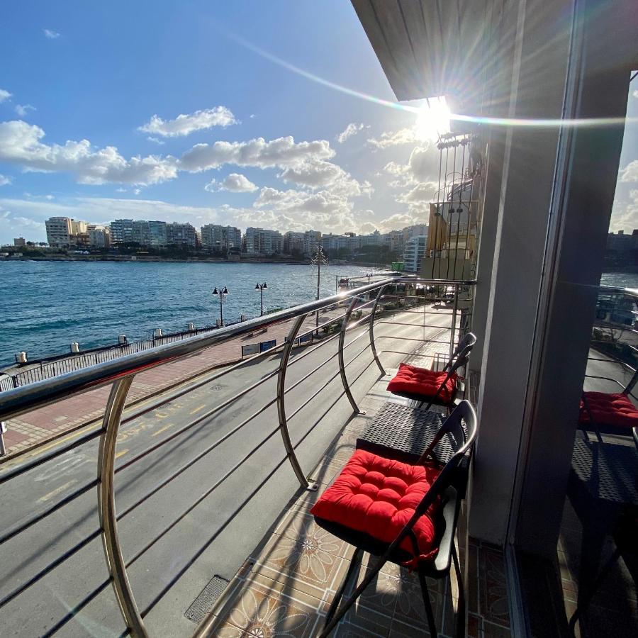 F2 - Lovely Two Bedrooms Flat Sea View, St Julians Сент Джулианс Экстерьер фото