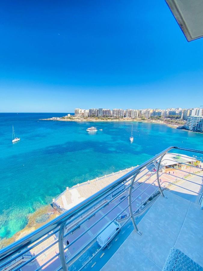 F2 - Lovely Two Bedrooms Flat Sea View, St Julians Сент Джулианс Экстерьер фото