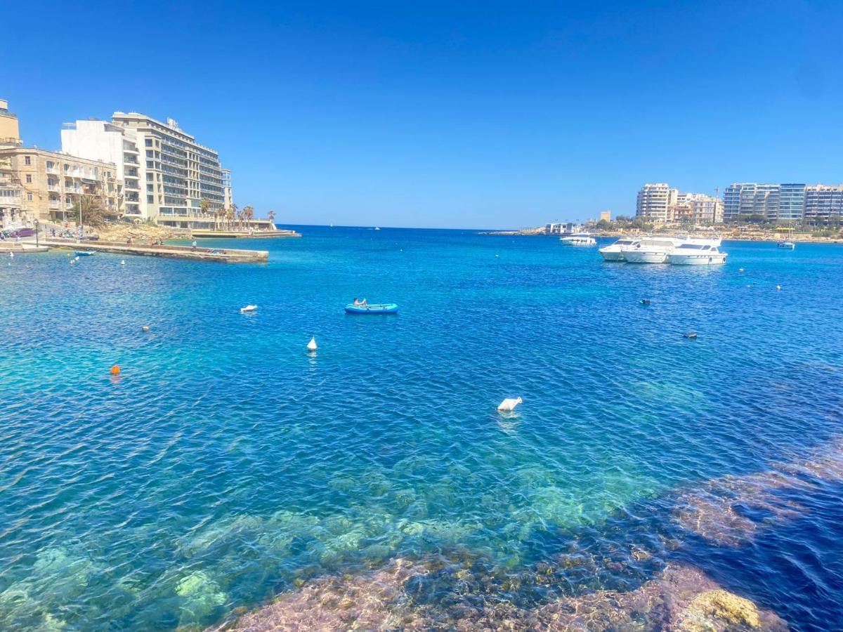 F2 - Lovely Two Bedrooms Flat Sea View, St Julians Сент Джулианс Экстерьер фото